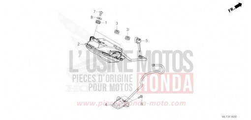 FEU ARRIERE/FEU D'IMMATRICULATION CB1000GTT de 2026